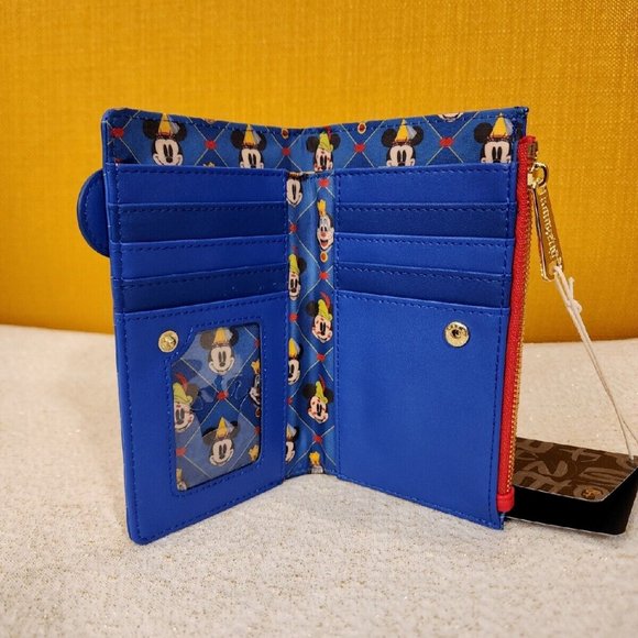 Loungefly Disney Brave Little Tailor Minnie and Mickey Mouse Flap Wallet NEW - Picture 12 of 14